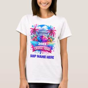 Camisetas de crucero personalizadas con nombre de 
