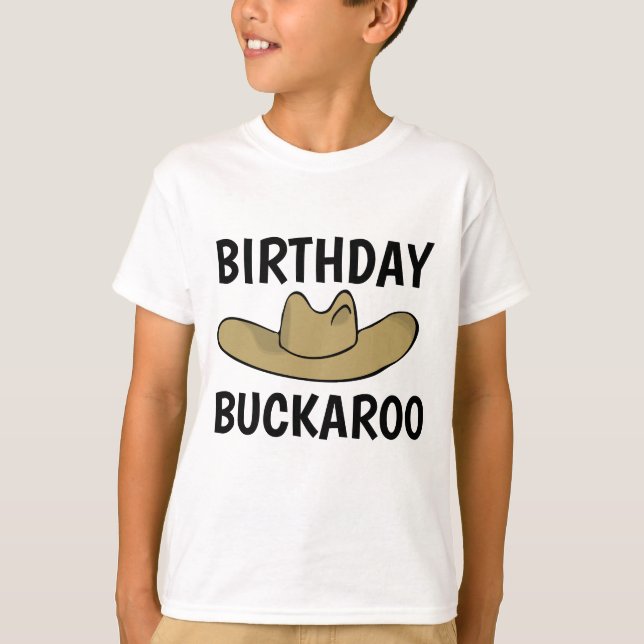 Camisetas DE CUMPLEAÑOS, BUCKAROO (Anverso)