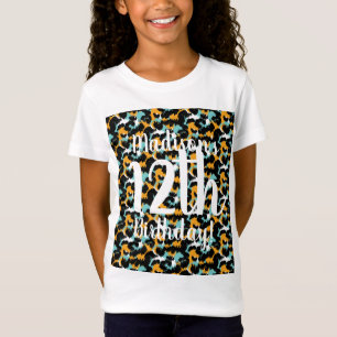 Camisetas de cumpleaños con estampado de animal de