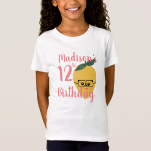 Camisetas de cumpleaños con temática de limón para