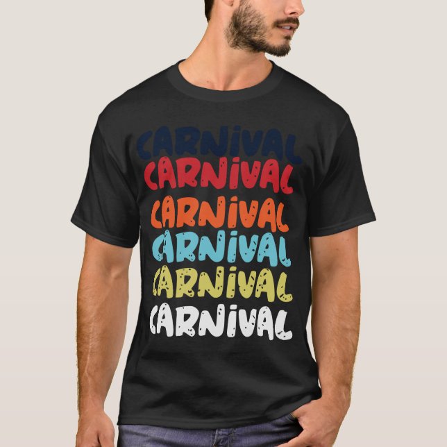 Camisetas de cumpleaños de carnaval (Anverso)