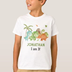 Camisetas de cumpleaños de Dinosaur Boy - Fiesta i