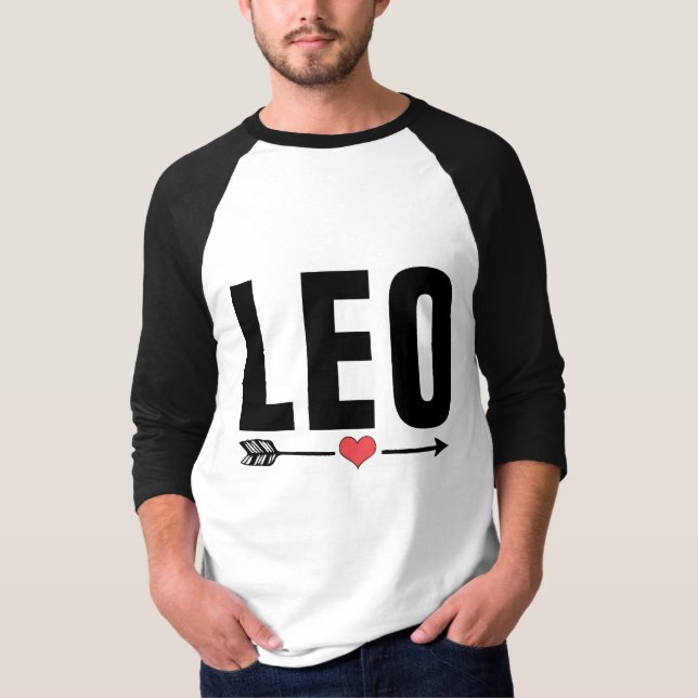 Camisetas de cumpleaños de LEO (Anverso)