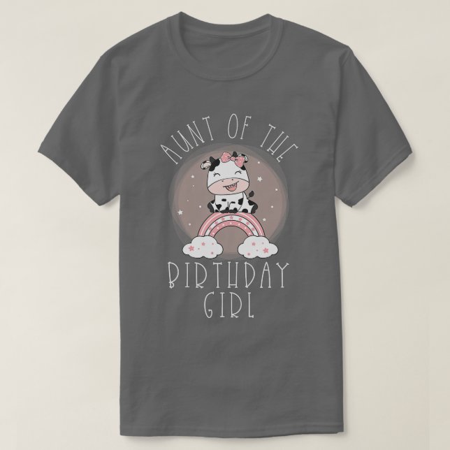 Camisetas de cumpleaños de vacas para la familia - (Diseño del anverso)