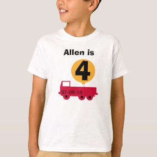 Camisetas de cumpleaños del Personalizable Camión