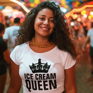 CAMISETAS DE cumpleaños ICE CREAM QUEEN