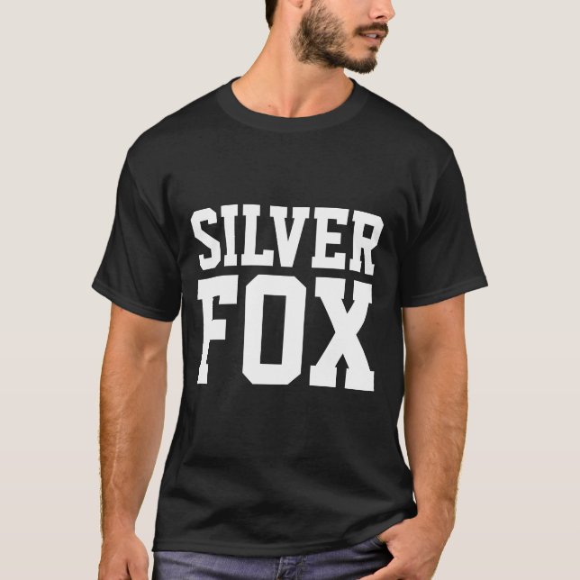 Camisetas de cumpleaños masculinas de SILVER FOX (Anverso)