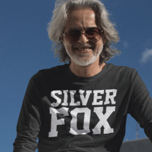 Camisetas de cumpleaños masculinas de SILVER FOX