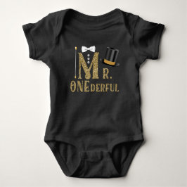 Camisetas de cumpleaños número uno de Mr ONEderful