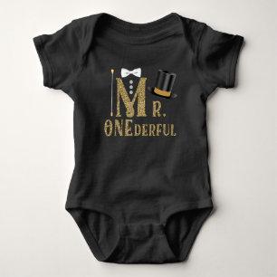 Camisetas de cumpleaños número uno de Mr ONEderful
