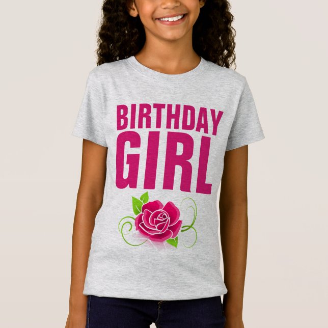 Camisetas de Cumpleaños para Chicas (Anverso)