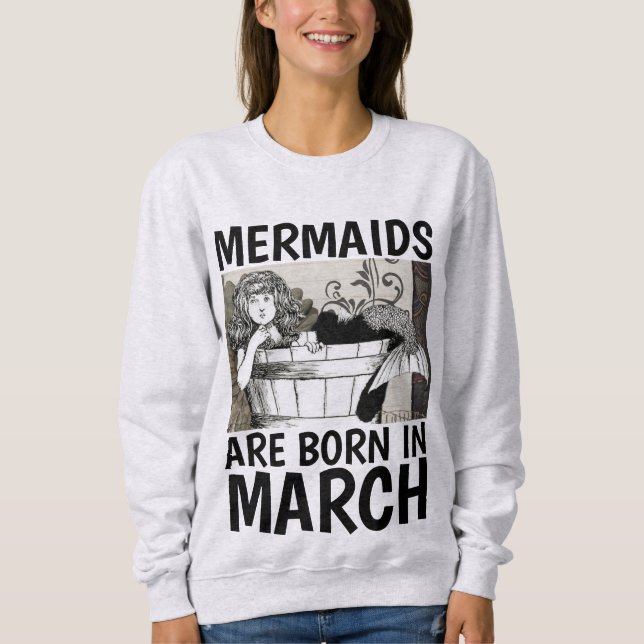 Camisetas de cumpleaños para damas, MERMAID (Anverso)