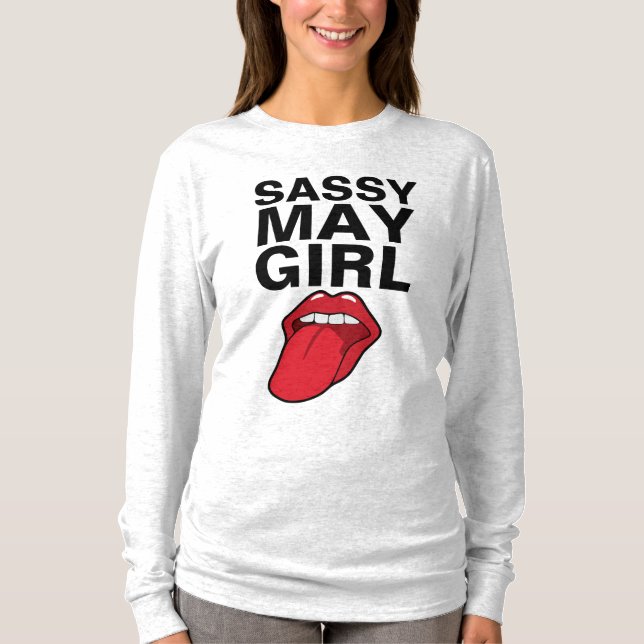 Camisetas de cumpleaños para NIÑA SASSY MAY (Anverso)