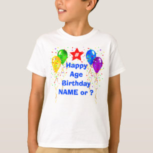 Camisetas de cumpleaños personalizado para niños,