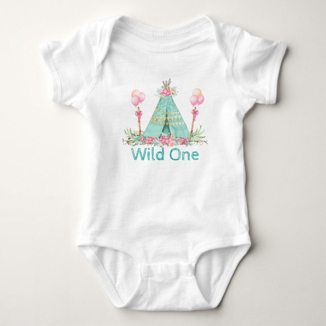 Camisetas de cumpleaños salvajes para niñas (Anverso)