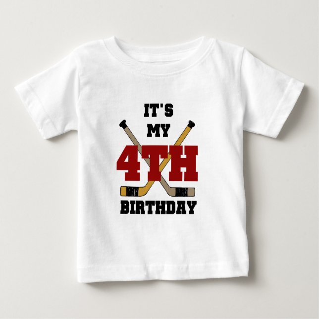 Camisetas de cumpleaños y regalos para el hockey (Anverso)
