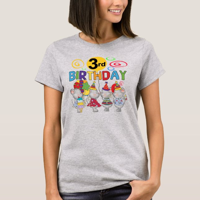 Camisetas de cumpleaños y regalos para ratones (Anverso)