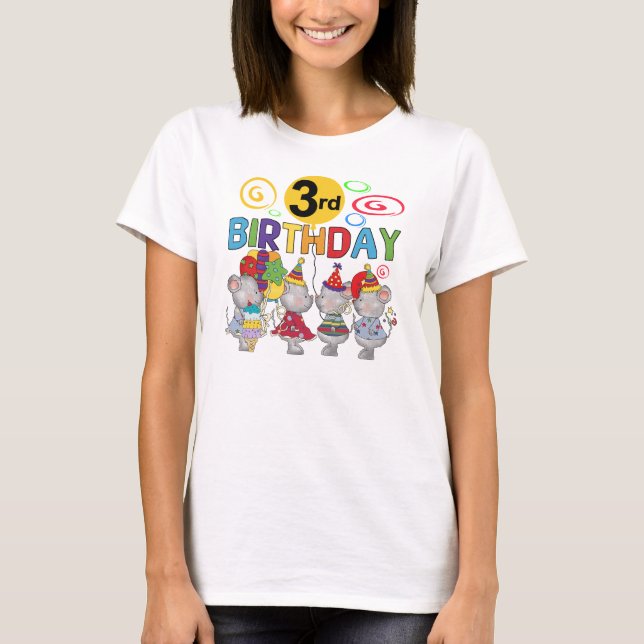 Camisetas de cumpleaños y regalos para ratones (Anverso)