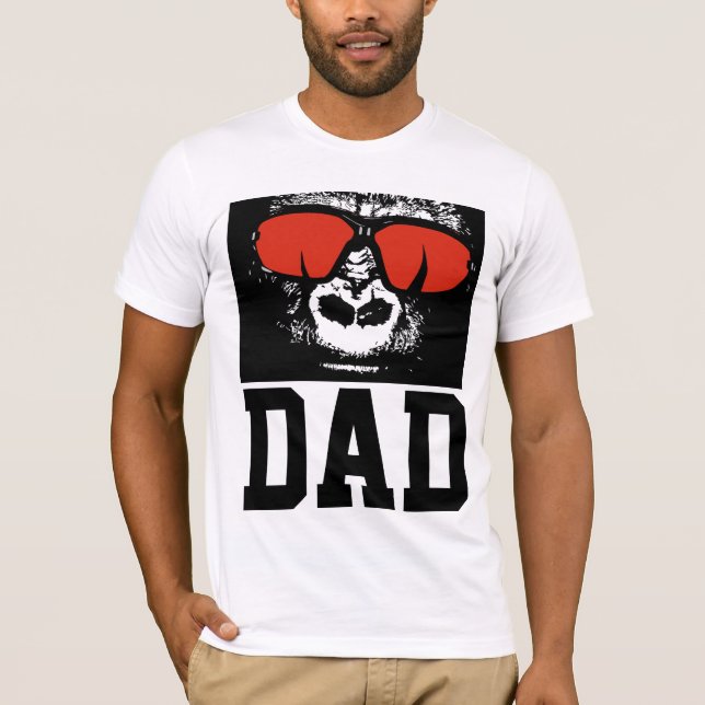 CAMISETAS DE DAD GORILLA FUNNY (Anverso)