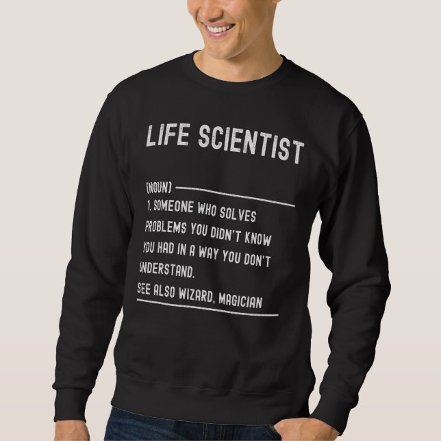Camisetas de definición de "Life Scientist" Funny  (Anverso)