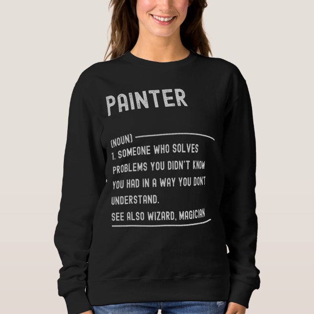 Camisetas de definición de pintor Gracioso Título  (Anverso)