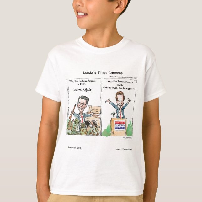 Camisetas de dibujos animados de The Times de Lond (Anverso)