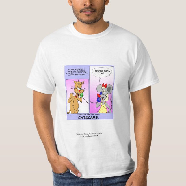 Camisetas de dibujos animados de The Times de Lond (Anverso)
