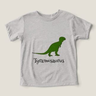 Camisetas de dinosaurios del tiranosaurio verde