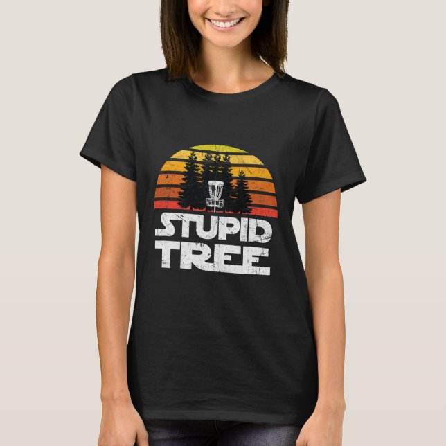 Camisetas de Disc Golf para hombres Stupid Tree Fr (Anverso)