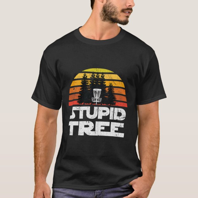 Camisetas de Disc Golf para hombres Stupid Tree Fr (Anverso)
