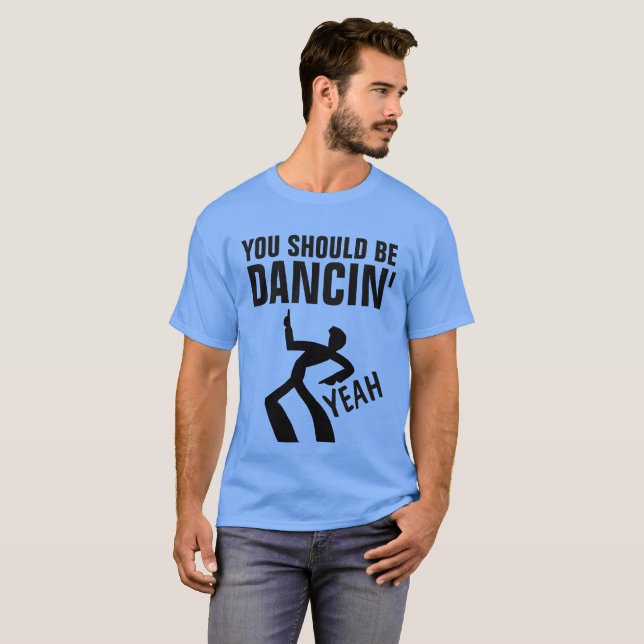 Camisetas de disco Vinatage Retro, DEBERÍAN SER DA (Anverso completo)