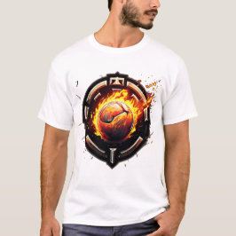 Camisetas de diseño de bola de fuego