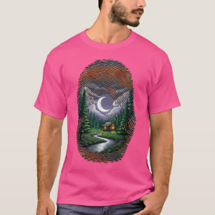 Camisetas de diseño de bosque caprichoso en una hu