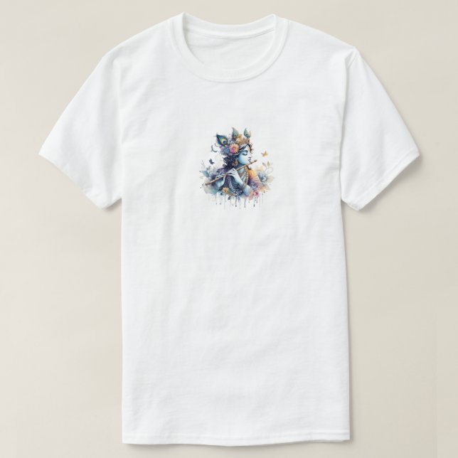 Camisetas de diseño de Lord Krishna para hombres (Diseño del anverso)