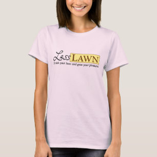 Camisetas de diseño frontal de Menos Césped