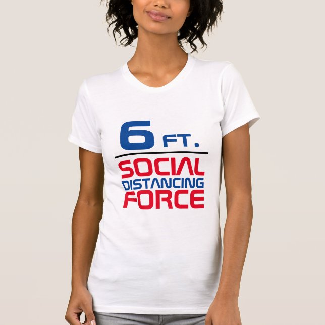 Camisetas de Distancia Social de 6 pies (Anverso)