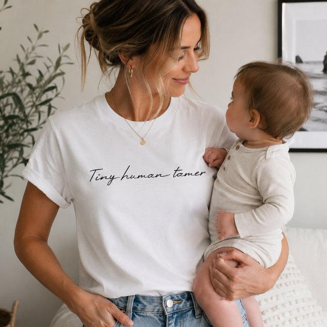 Camisetas de Domadora de Pequeños Humanos | Regalo (Tiny Human Tamer mom T-shirts for new moms, toddler moms, coffee runs, and playdates.)