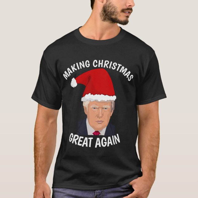 Camisetas de DONALD TRUMP FUNNY NAVIDADES (Anverso)