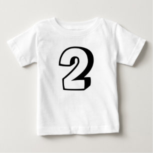 Camisetas de dos (2) años para el bebé