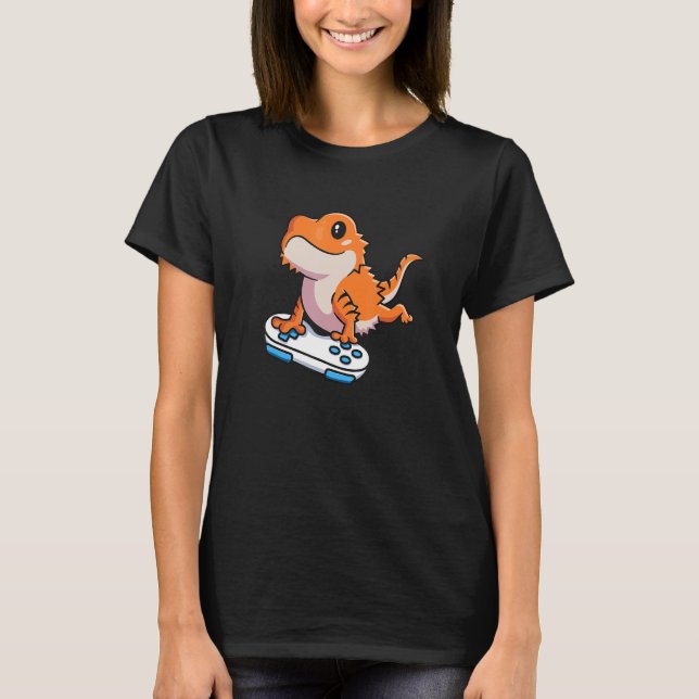 Camisetas De Dragón Con Barba Para Niños Reptiles  (Anverso)