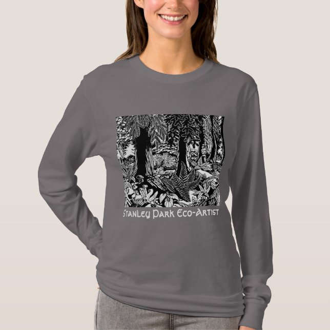Camisetas de Eco-Arte Stanley Park con camisetas d (Anverso)