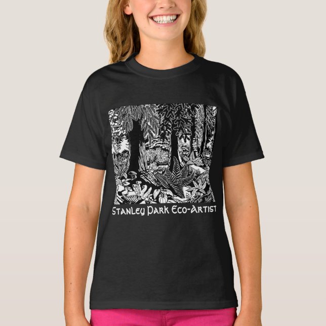 Camisetas de Eco-Arte Stanley Park con camisetas d (Anverso)