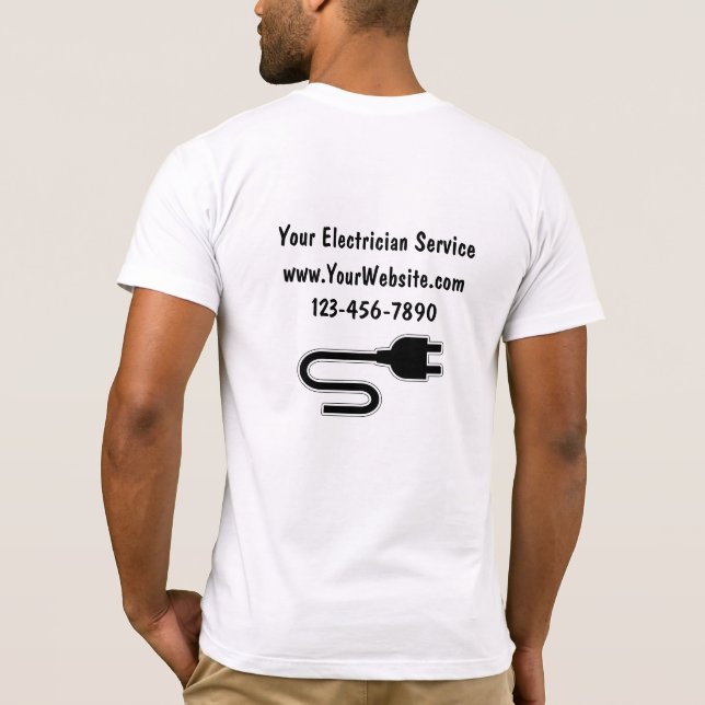 Camisetas de electricidad (Reverso)