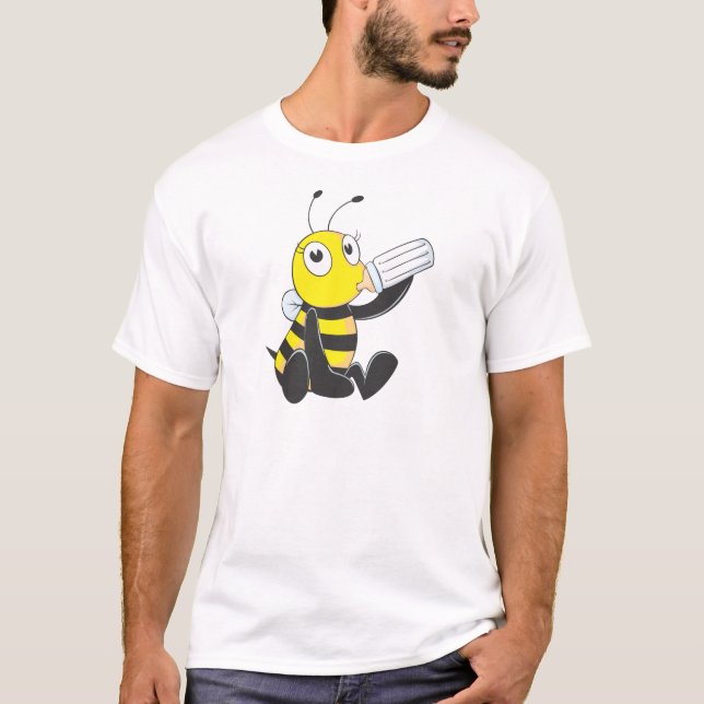 Camisetas de encargo: Camisetas feliz de la abeja (Anverso)