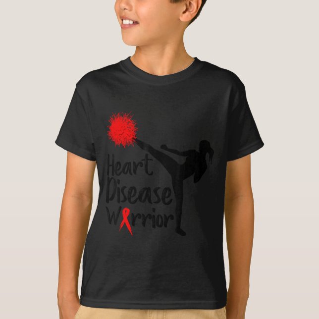 Camisetas de Enfermedad del Corazón Rojo Guerrera  (Anverso)