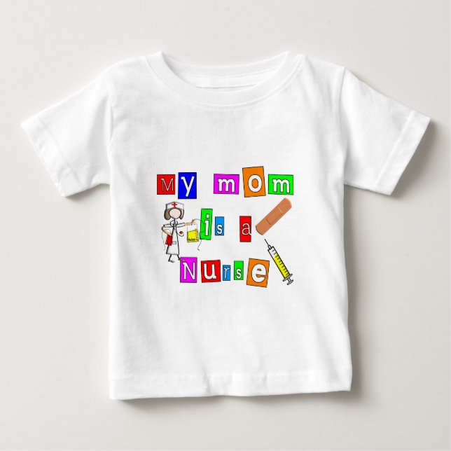 Camisetas de enfermera "Mi mamá es enfermera" (Anverso)