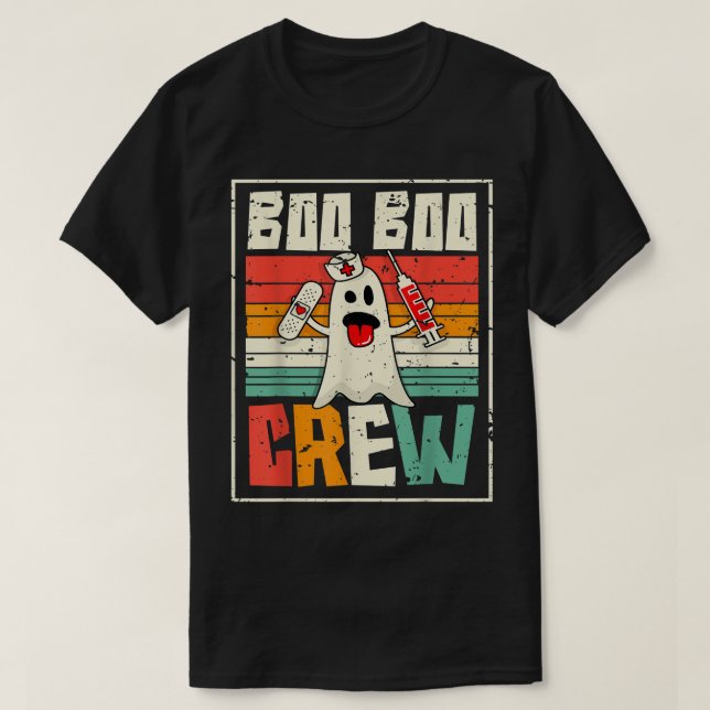Camisetas de enfermería de Boo Boo Crew Divertido  (Diseño del anverso)