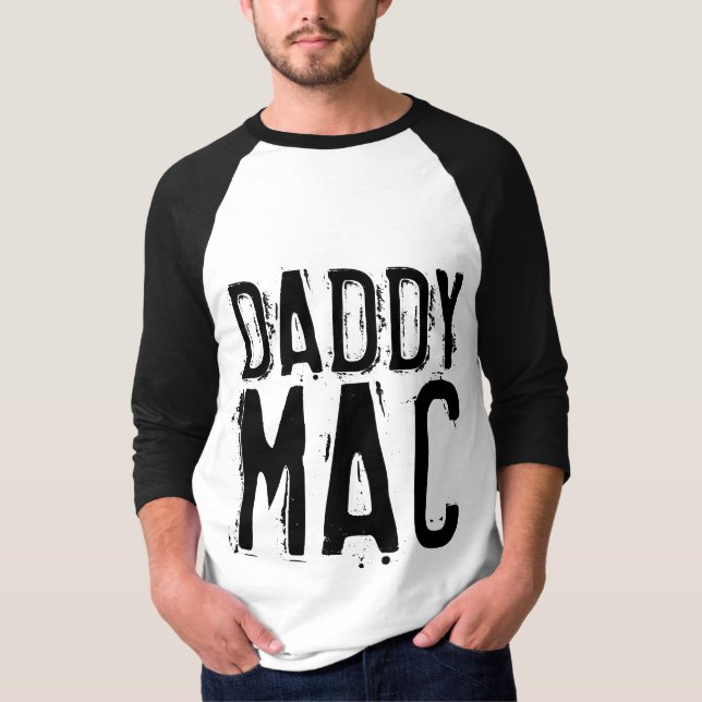 Camisetas de época de los hombres de DADDY MAC (Anverso)