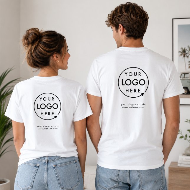 Camisetas de equipo | Logotipo de ropa de empresa  (Minimalist company branded t-shirts for your team apparel employee uniforms or promotional swag.)