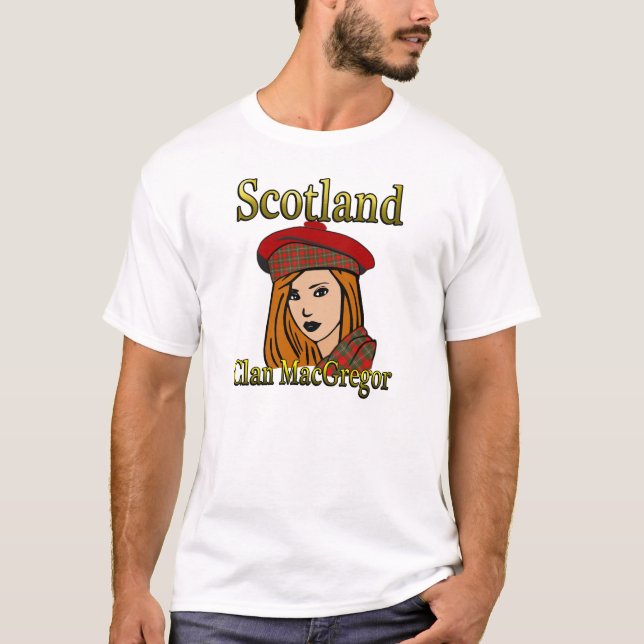 Camisetas de Escocia del tartán de MacGregor del (Anverso)